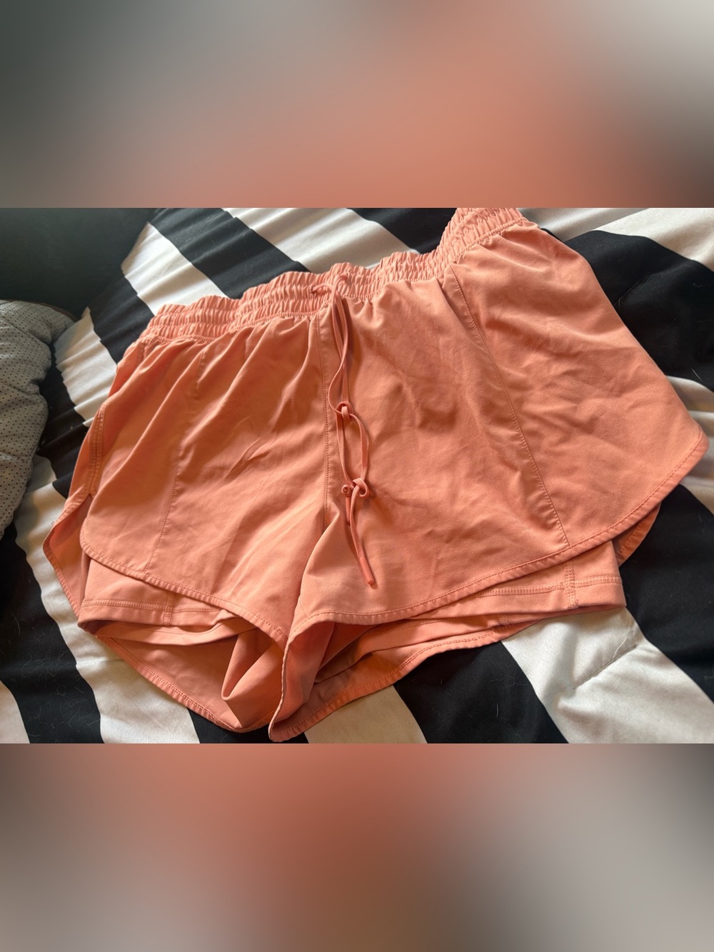 90 Degree By Reflex Coral Athletic Drawstring Shorts